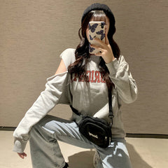 New Casual Letters Printed Sweater Women