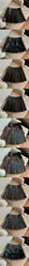 Women's American-style Vintage Brown PU Leather Pleated Skirt