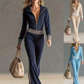 New Knitted One-piece Casual Sportswear Zip-up Sweater
