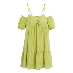 Women's Gentle And Sweet French Square Neck Dress