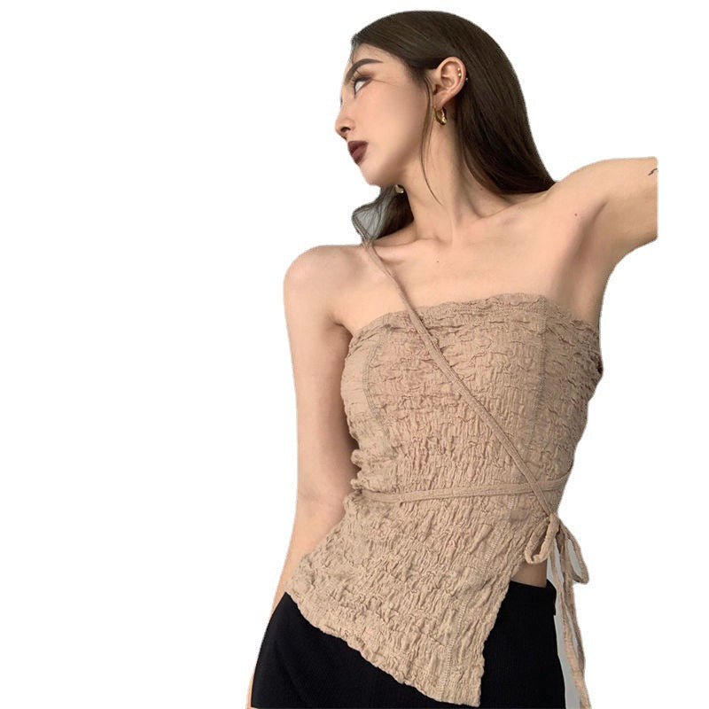 Irregular Spaghetti Vest Women's Strap