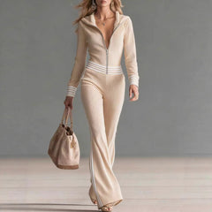 New Knitted One-piece Casual Sportswear Zip-up Sweater